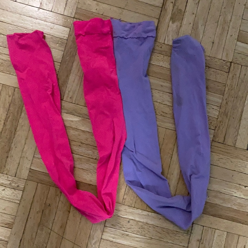 American Apparel two tone tights